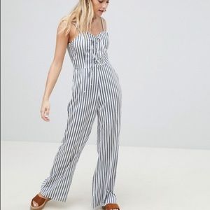 Pretty Little Thing lace up jumpsuit NWT